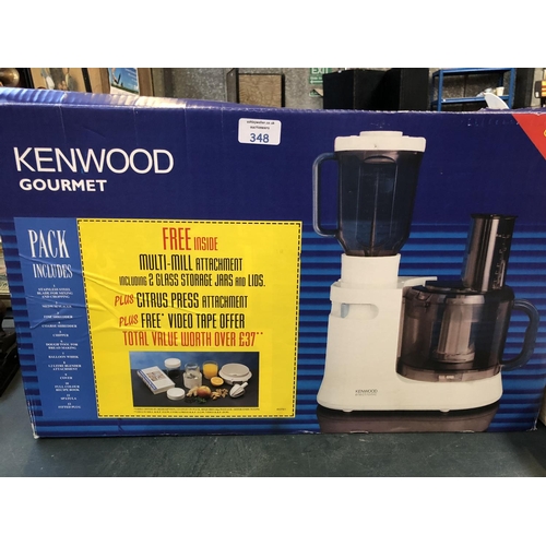 348 - AN (AS NEW) BOXED KENWOOD 'GOURMET' KITCHEN APPLIANCE