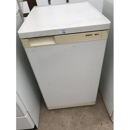 106 - A BOSCH UNDER COUNTER FREEZER W/O