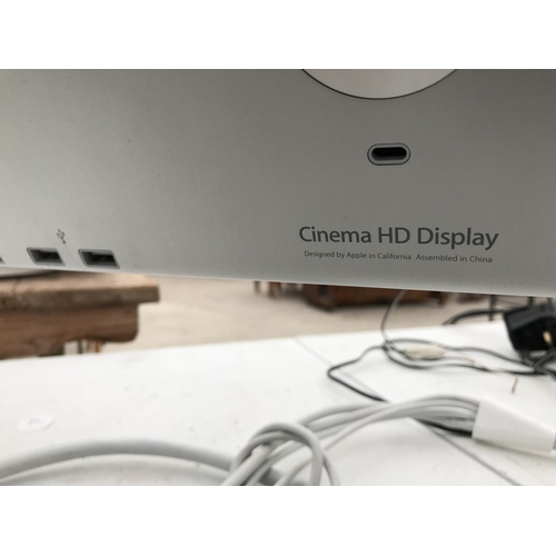 126 - AN APPLE POWER MAC G5 PC MODEL A1047 AND CINEMA HD DISPLAY MONITOR