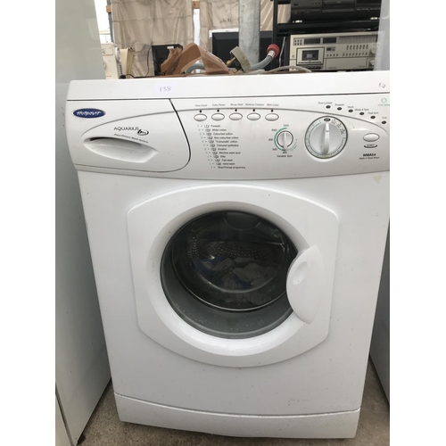 138 - A HOTPOINT AQUARIUS WMA54 WASHING MACHINE