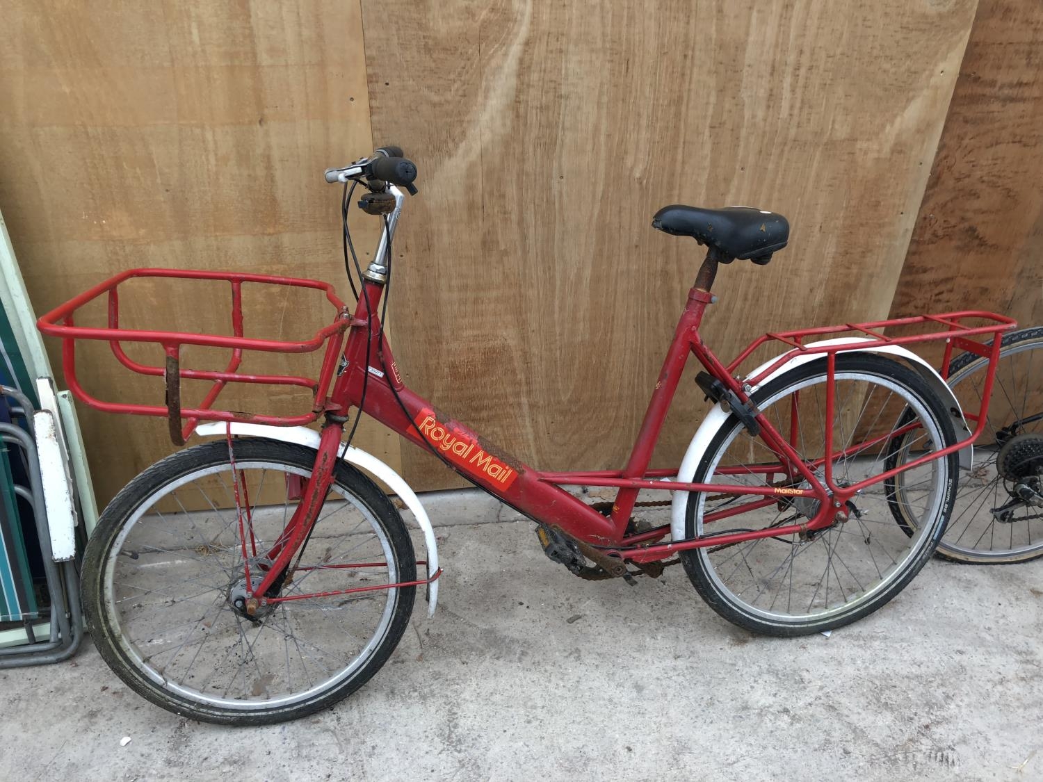 A VINTAGE RED ROYAL MAIL POSTMAN S MAILSTAR BIKE