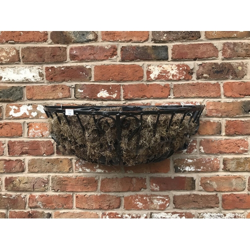 73 - THREE METAL WALL BASKETS - WIDTH 77 CM