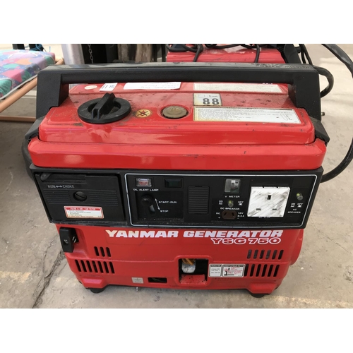 A YANMAR YSG750 GENERATOR