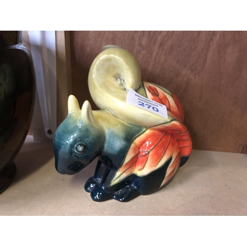 270 - AN 'OLD TUPTON WARE' SQUIRREL CERAMIC MODEL