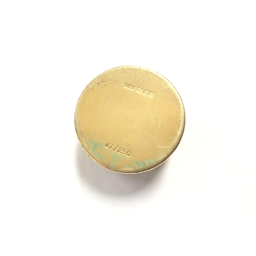 662 - A LIMITED EDITION HALLMARKED SILVER PILL BOX, NUMBER 47/250