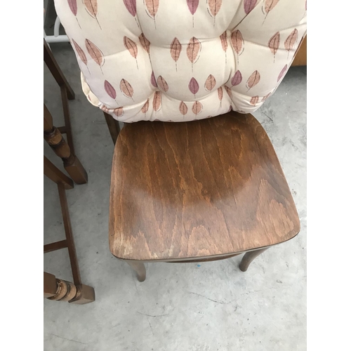 947 - SIX MAHOGANY DINING CHAIRS