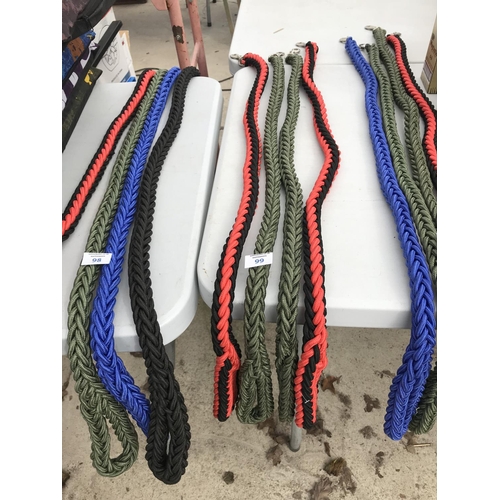 99 - FOUR NEW HEAVY DUTY DOG LEADS