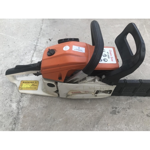 1 - A PETROL CHAINSAW MT 9999 IN WORKING ORDER