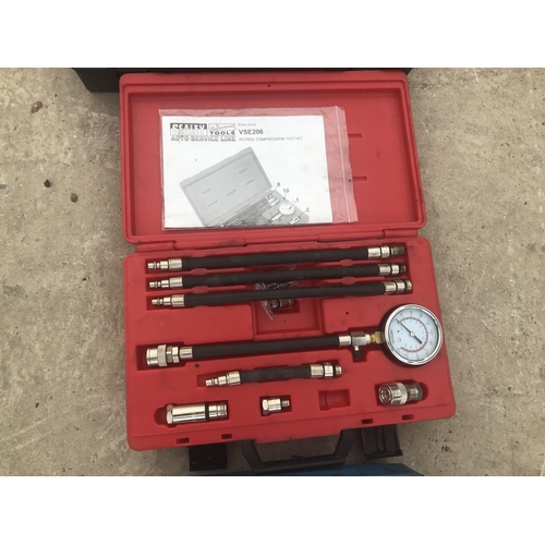 43 - A SYKES PICKAVANT LTD 270 DOUBLE LAP FLARING TOOL AND A FOUR PIECE INJECTOR SOCKET SET TOGETHER WITH... 