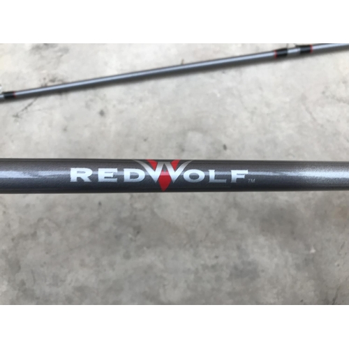 105 - AN AS NEW RED WOLF RW 2.85 METRE FLY ROD AND ROD BAG