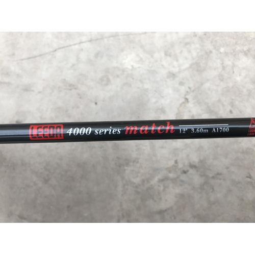 115 - AN AS NEW LEEDA 4000 SERIES 3.6 METRE MATCH ROD AND ROD BAG