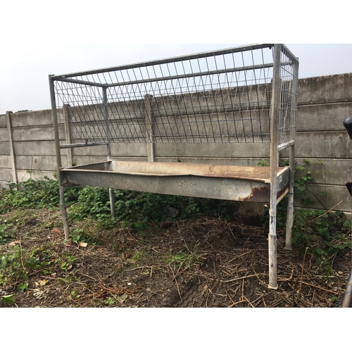 3 - A GALVANISED BULLOCK MANGER