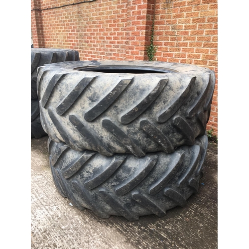 41 - TWO MITCHELIN TYRES 600 65 38