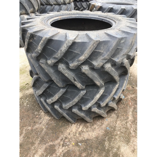 54 - A PAIR OF TRELLEBORG TYRES 440 65 24