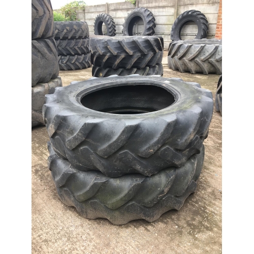 61 - A PAIR OF GOODYEAR TYRES 12.4 24