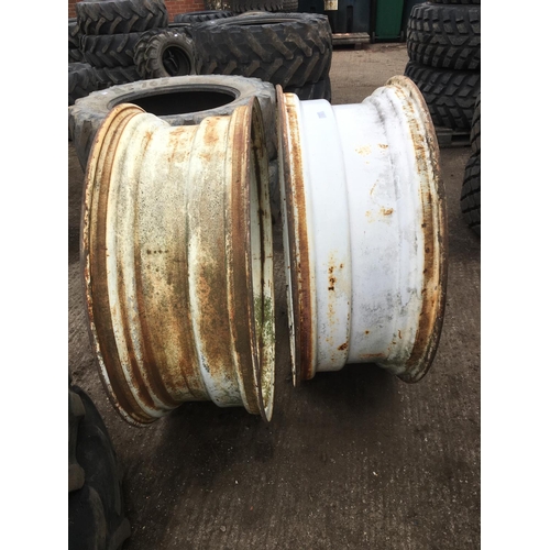 73 - A PAIR OF WHEEL RIMS 14 38