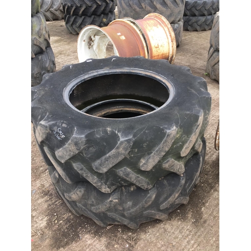 74 - TWO TYRES 340 85 24