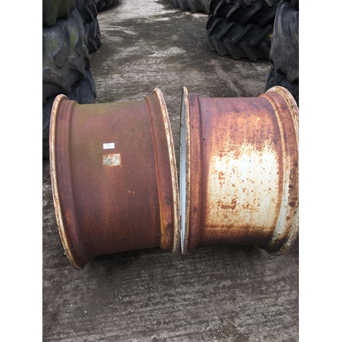 75 - A PAIR OF WHEEL RIMS