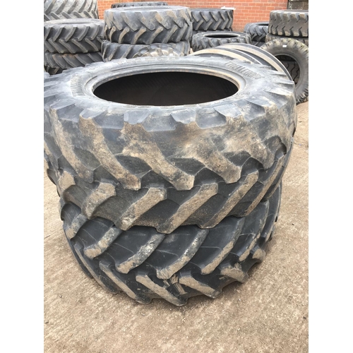 77 - A PAIR OF TRELLEBORG TYRES 480 65 28