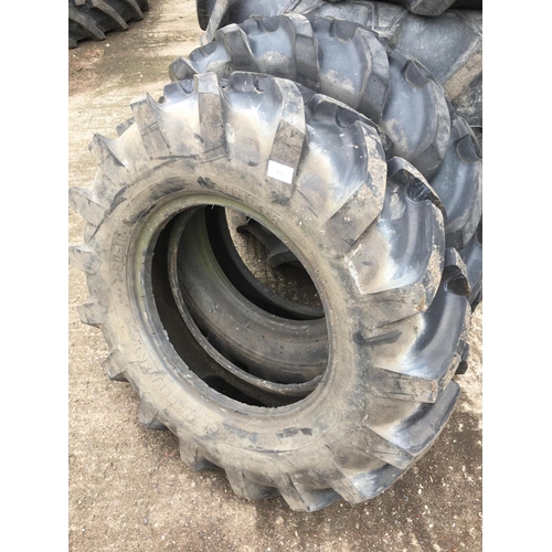 79 - A PAIR OF DUNLOP TYRES 750 16