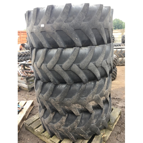 95 - FOUR MITAS TYRES 17.5 24