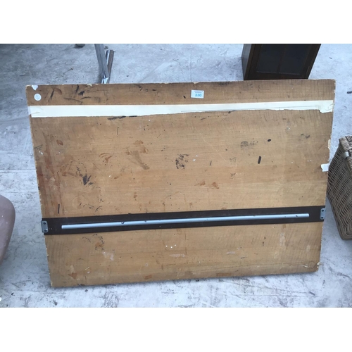 230 - A VINTAGE WOODEN DRAWING BOARD