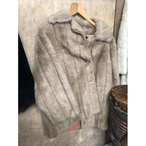 777 - TWO VINTAGE LADIES FUR COATS