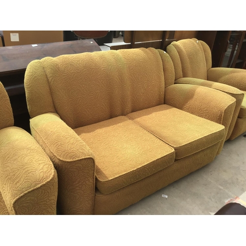 1230 - A 1930'S THREE PIECE SOFA SUITE