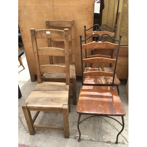 1312 - TWO PAIRS OF DINING CHAIRS