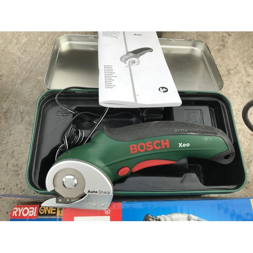 TWO ITEMS A RYOBI BID 1801 CORDLESS IMPACT DRIVER AND A BOSCH