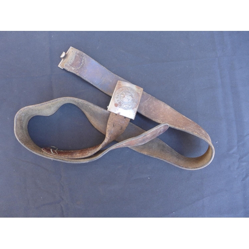 307 - A GERMAN ARMY BELT AND BUCKLE