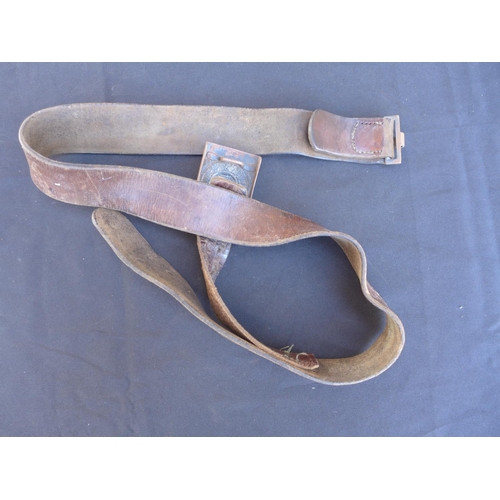 307 - A GERMAN ARMY BELT AND BUCKLE