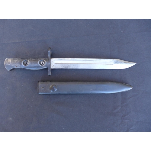 314 - AN SLR L1 A1 BAYONET AND SCABBARD - 20.5 CM BLADE