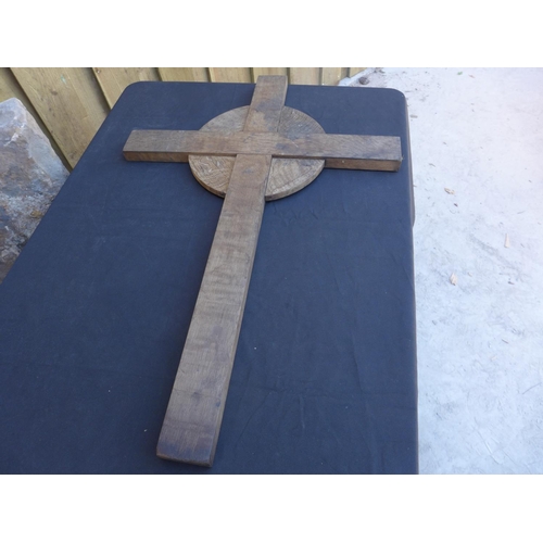 332 - A WW1 WOODEN GERMAN GRAVE MARKER (MARKED BEERS)