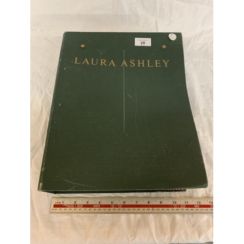 28 - A LAURA ASHLEY MATERIAL SAMPLE BOOK