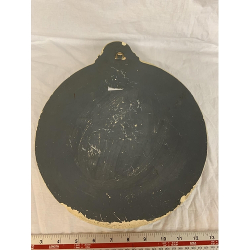 3 - A CIRCULAR METAL PLAQUE OF GEORGE IIII