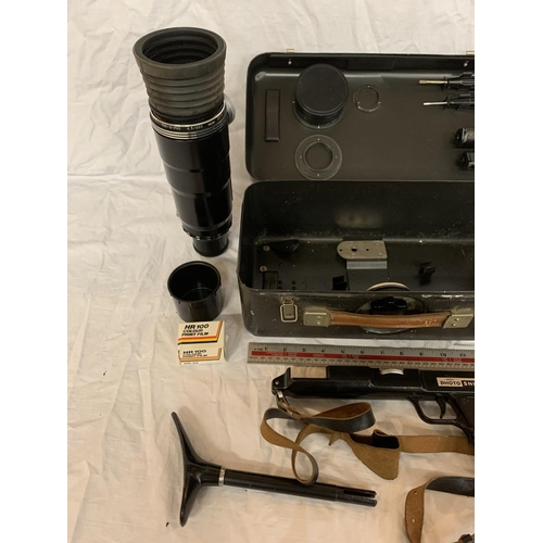 5 - A VINTAGE CASED PHOTO SNIPER CAMERA