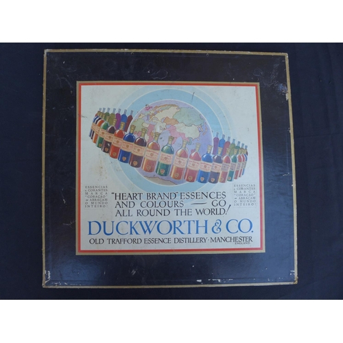 135 - A DUCKWORTH & CO DOUBLE SIDED ADVERTISING BOARD 42 CM X 44 CM