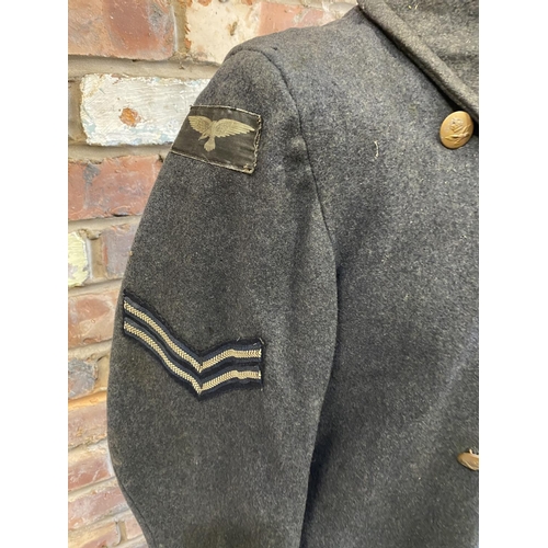 354 - A 1947 DATED RAF OFFICER'S GREATCOAT