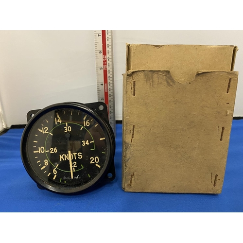 356 - A 1944 DATED KNOT METER IN ORIGINAL BOX