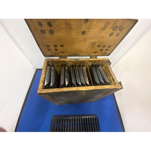 398 - A BOX OF BULLET CLIPS