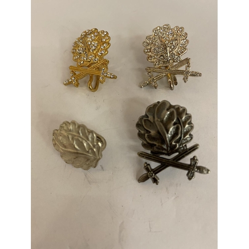 416 - FOUR KNIGHT'S CROSS OAK LEAVES BADGES