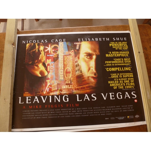 210 - SIX FILM POSTERS, 76 X 99 CM, TITLES 'LES MISERABLES', 'LEAVING LAS VEGAS', 'A NIGHT AT THE ROXBURY'... 