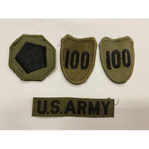 428 - FOUR US ARMY CLOTH BADGES