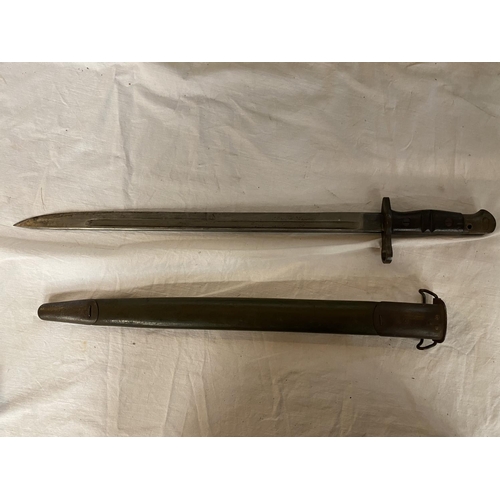 431 - A 1917 REMINGTON US BAYONET AND SCABBARD