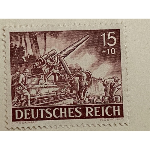 433 - TWELVE WWII GERMAN STAMPS