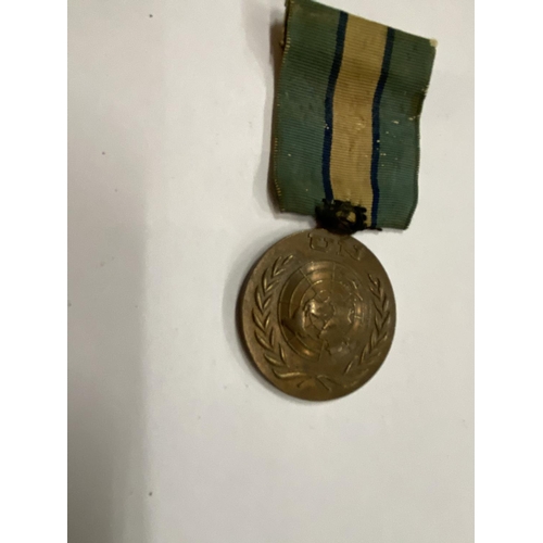 437 - A 1950/60s UN MEDAL AND RIBBON