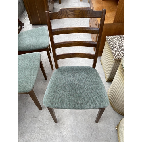 1518 - SIX G PLAN OAK DINING CHAIRS