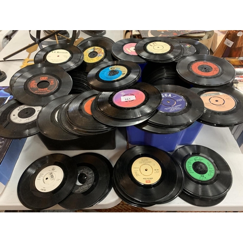 161 - A LARGE QUANTITY OF 60'S, 70'S, AND 80'S SINGLES