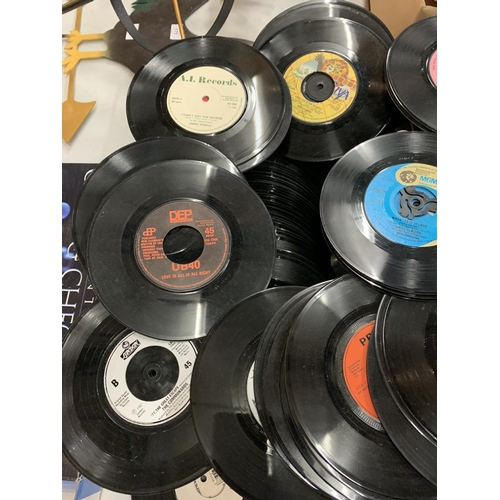 161 - A LARGE QUANTITY OF 60'S, 70'S, AND 80'S SINGLES